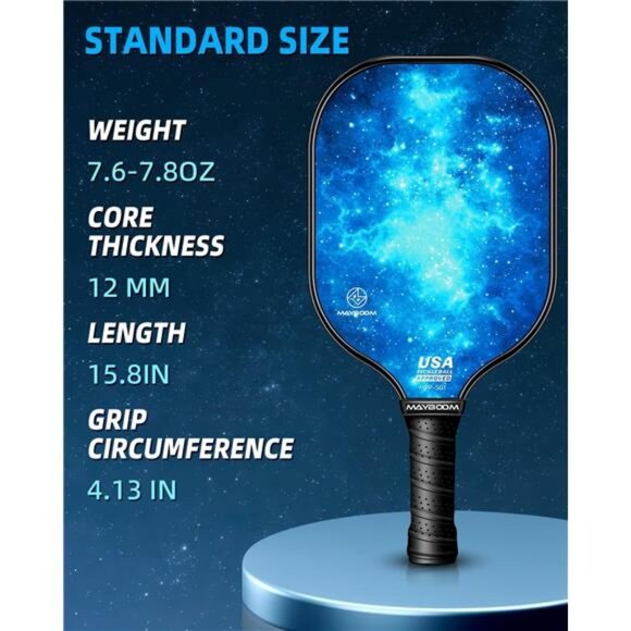 Pickleball Paddles Set of 2 or 4, USAPA Approved Pickleball Set - Picture 3 of 7